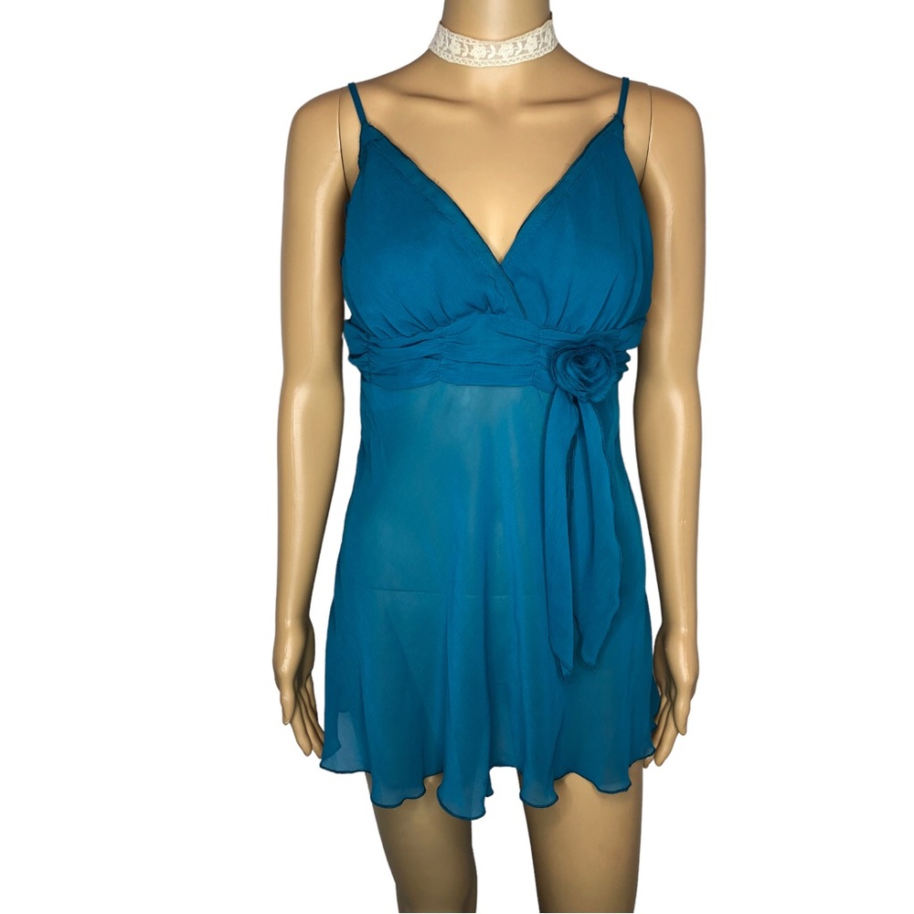 Ocean Blue Mermaid Fairy Sheer Cami